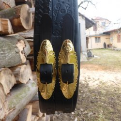 Dvojprackový opasok čierny,
