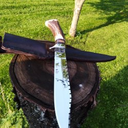 Nôž Rambo  38cm,motív delfín