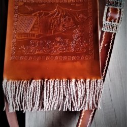 Pastierska taška morená s bačoviskom